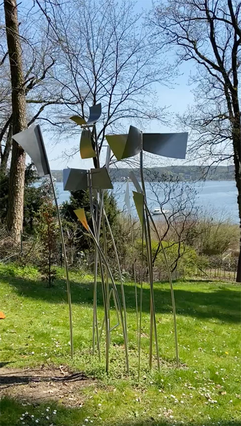 Kinetische Skulptur: Zeig mir den Wind, 2022, Ernst J. Petras, Berlin, Neuenhagen
